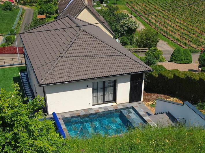 Maison de vacances pour 6 personnes, avec jardin ainsi que piscine et vue