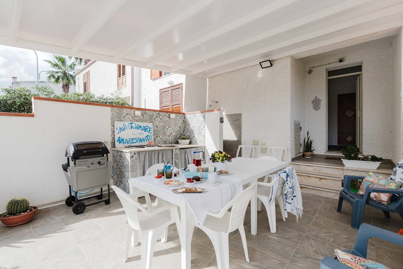 Apartamento entero, 'Sanvitoamare' con terraza, Wi-Fi y aire acondicionado in San Vito Lo Capo, Provincia de Trapani