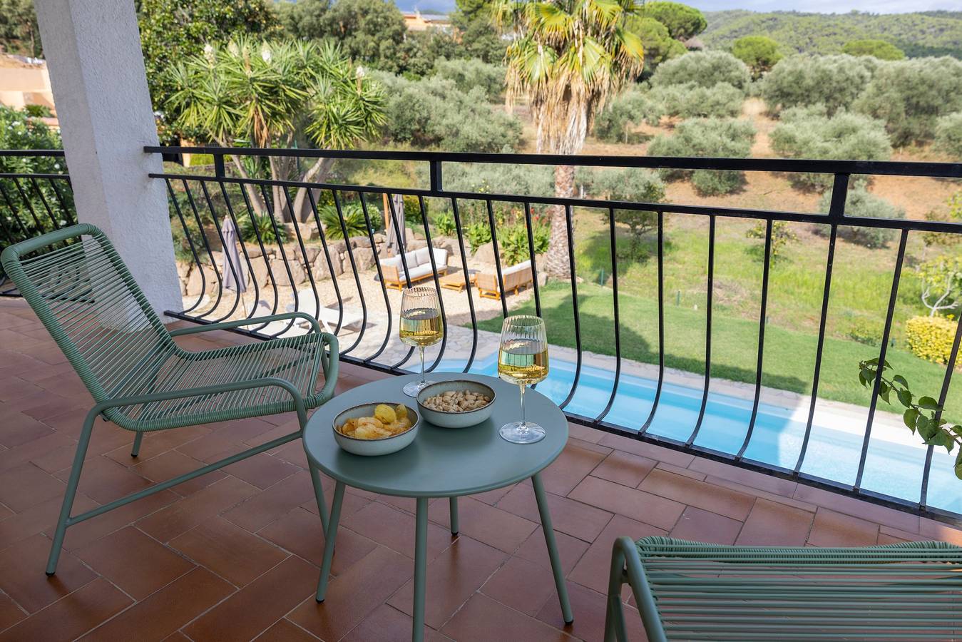 Villa 'Ensueño' avec vue sur la mer, Wi-Fi et climatisation in Mas Pere, Calonge