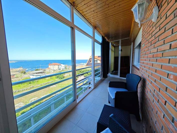 Casa de férias para 3 pessoas, com vista e terraço em Baiona (Galiza)