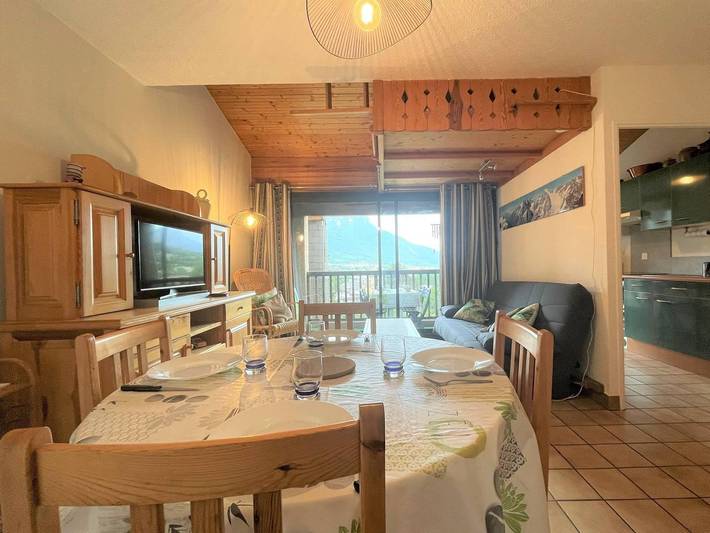Location de vacances pour 4 personnes, avec balcon et vue à Briançon