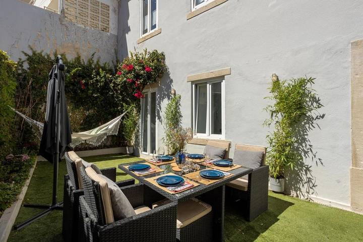 Appartement de vacances pour 5 personnes, avec jardin