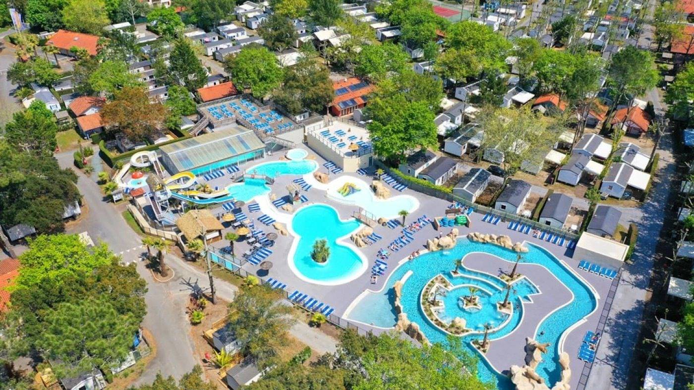Zecamping 5* avec piscine chauffée dog friendly sauna tennis 3km plage in Messanges, Côte d’Argent