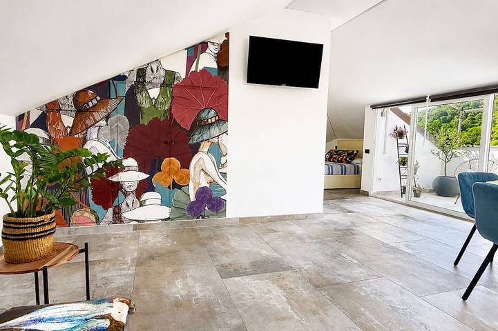 Ferienwohnung für 4 Personen, mit Terrasse und Garten