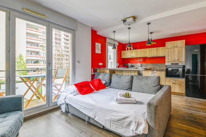 Gîte pour 3 personnes, avec balcon, animaux acceptés à Villeurbanne - 3