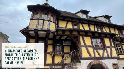 Gîte pour 8 personnes, avec terrasse à Scherwiller