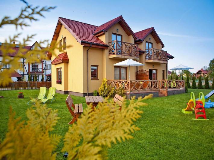 Dom dla 7 osób, z Balkon i Taras w Rowy