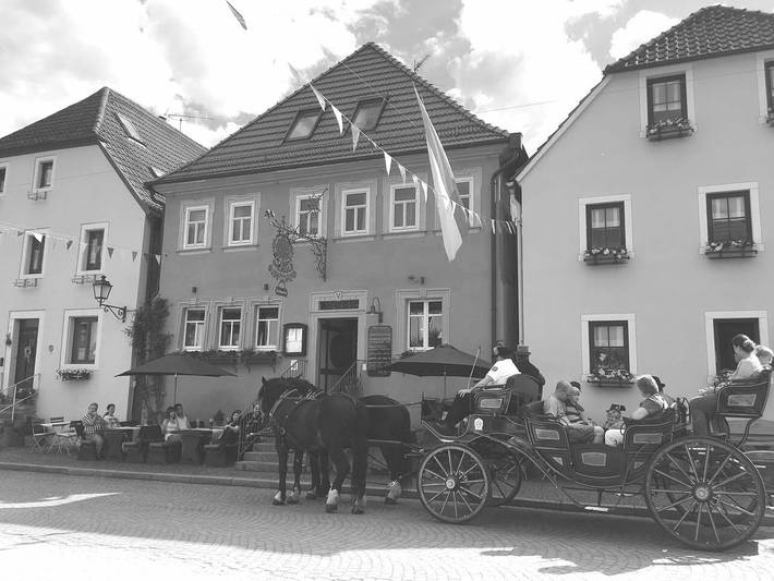 Gasthaus Grüner Baum - Doppelzimmer in Prichsenstadt, Fränkisches Weinland