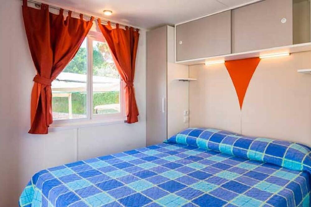 Feriendorf Le Palme Mobilehome Lodge Maxi für 5 Personen in Lazise, Gardasee-Berge