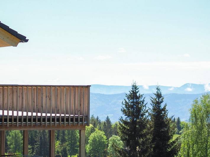 Ferienhaus für 6 Personen, mit Balkon und Whirlpool sowie Terrasse und Garten