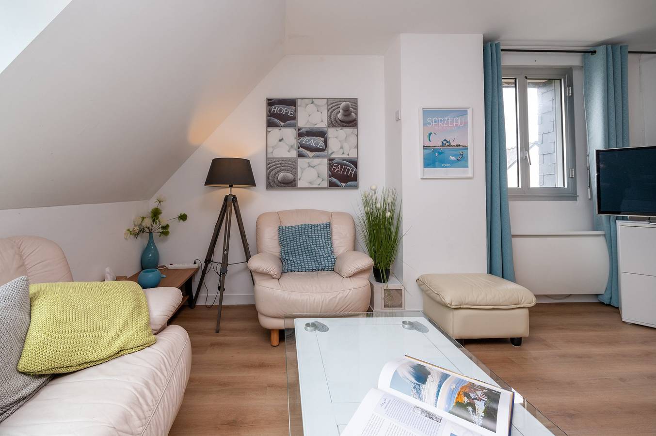 Ganze Wohnung, Meerblick-Apartment, strandnah – Terrasse, Parkplatz in Penvins, Sarzeau