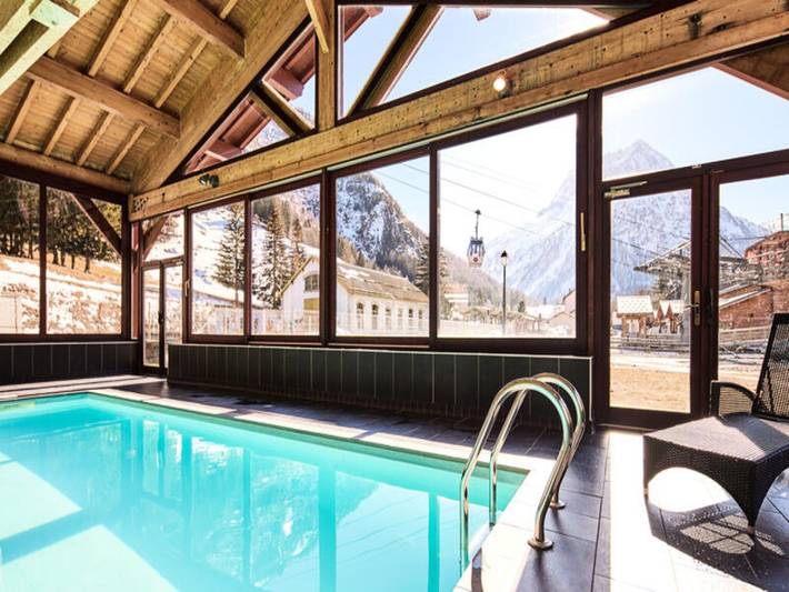 Gîte pour 2 personnes, avec balcon ainsi que sauna et piscine, animaux acceptés à Vallorcine - 4