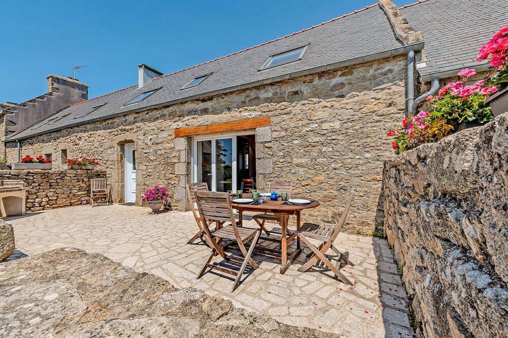 Casa de vacaciones 'Le Gîte Vert 3' con terraza privada y jardín compartido in Porspoder, Región de Brest