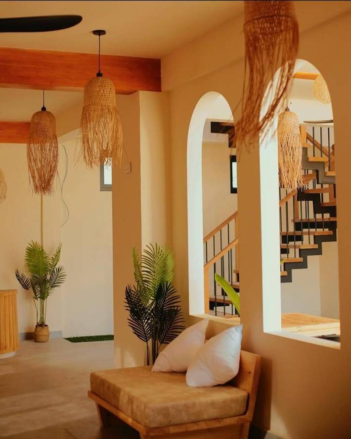 Maison d’hôte pour 3 personnes, avec jardin ainsi que vue et balcon, animaux acceptés dans Dhiffushi