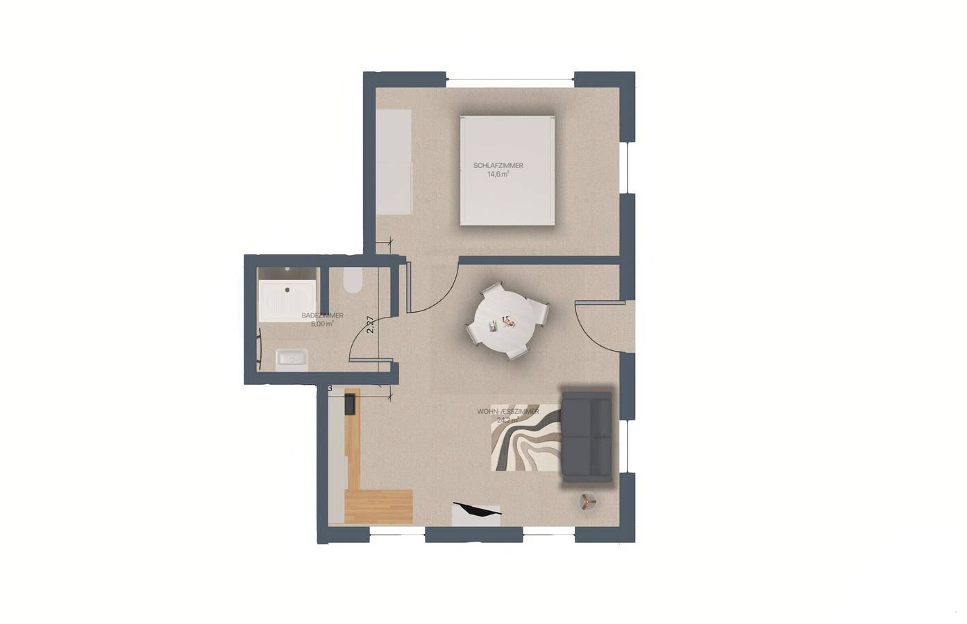 Appartement 'Boddenbude Lubmin' met Wi-Fi, foto 9