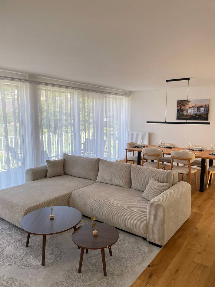 Ferienwohnung für 4 Personen, mit Balkon und Garten