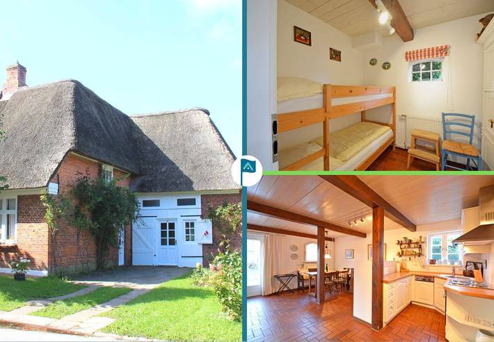 Ferienwohnung für 4 Personen, mit Terrasse und Garten in Oldsum