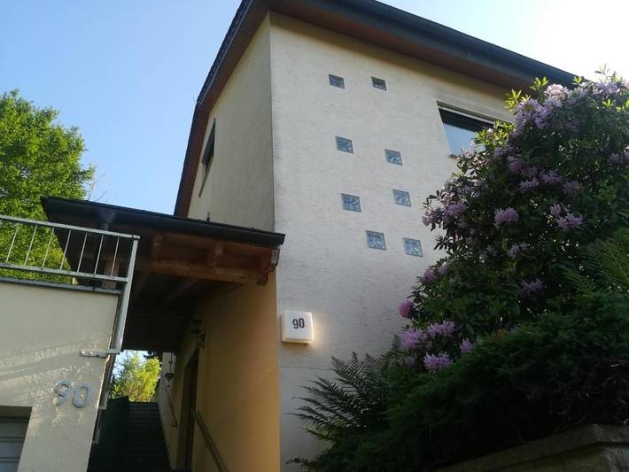 Ferienwohnung für 4 Personen, mit Terrasse und Garten sowie Ausblick in Schwäbisch Gmünd