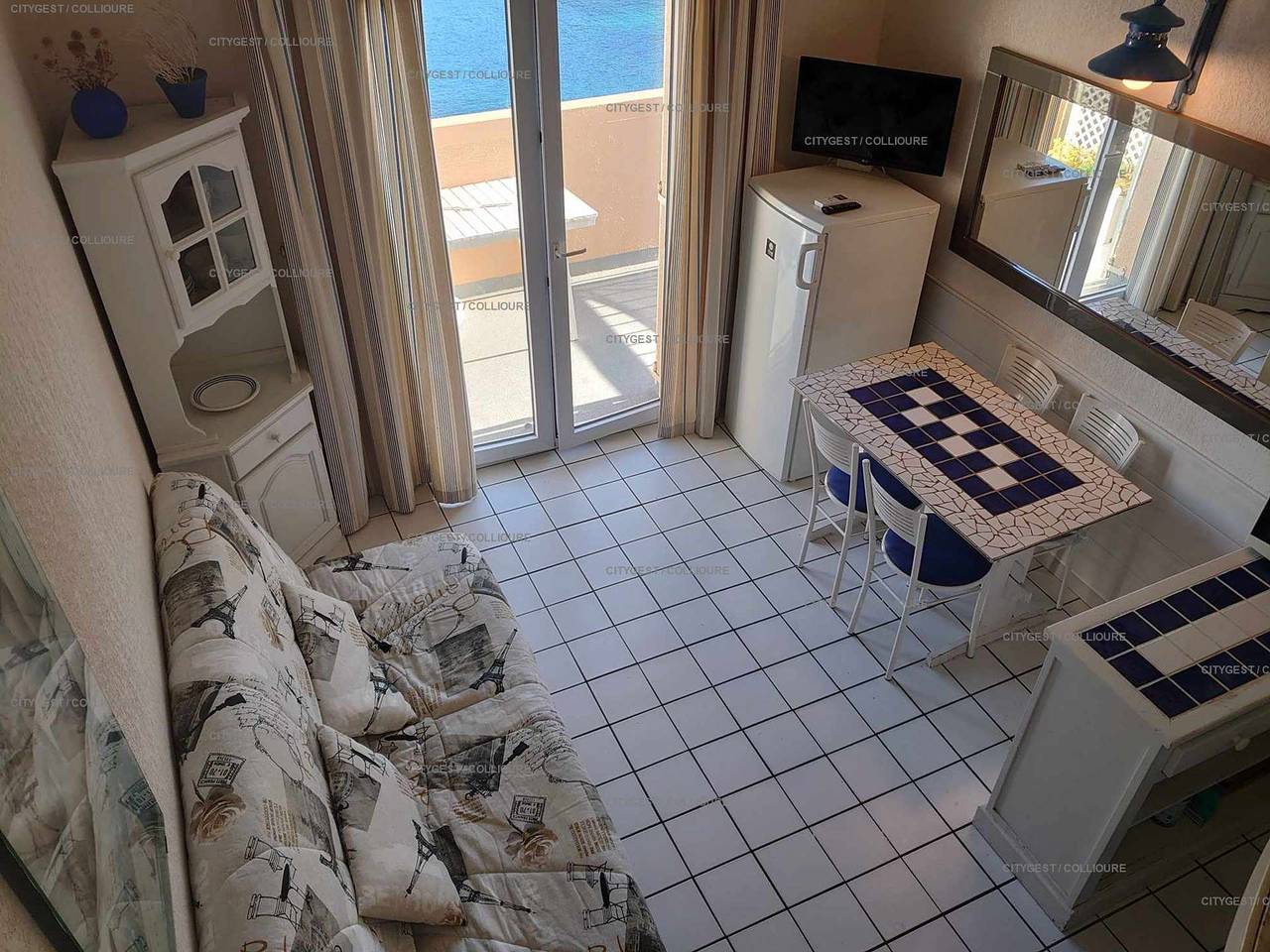 Hel semesterlägenhet, 4Rb44 - Apartment with sea view in La Côte Vermeille, Collioure