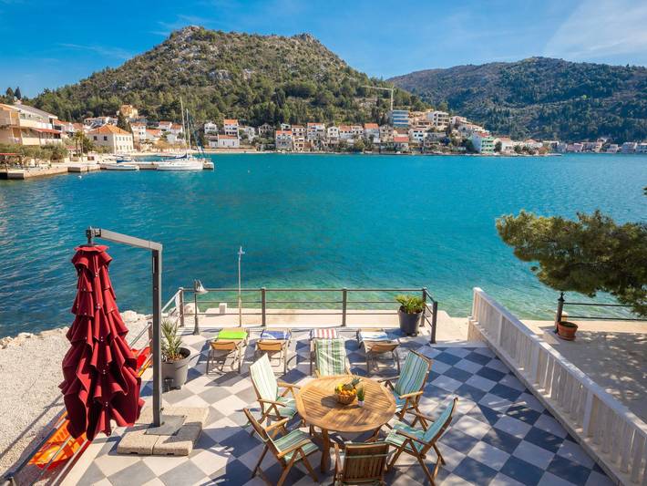 Sonnenaufgang an der Adria - Strandhaus in Blace, Dubrovnik-Neretva