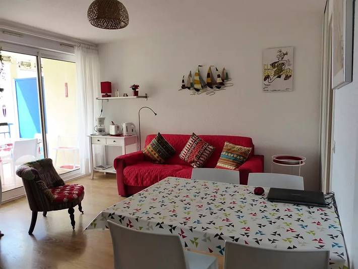Ganze Wohnung, Résidence Le Génois, Ferienwohnung 4 Pers mit Blick auf den Hafen. gratis Wifi pking in Capbreton, Côte d’Argent