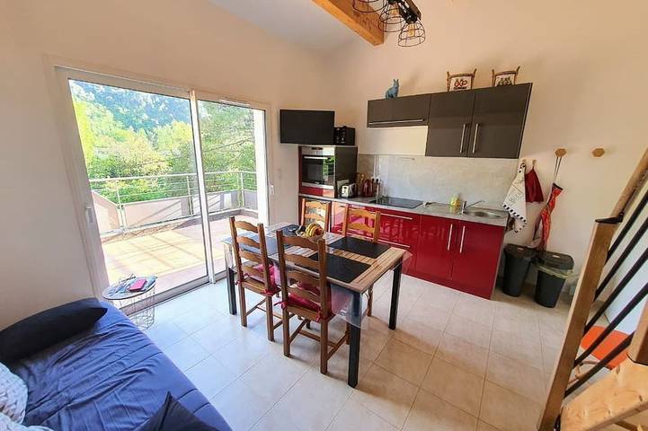 Appartement de vacances pour 4 personnes, avec Terrasse et Jardin