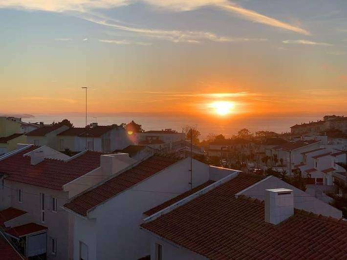 Apartament wakacyjny dla 4 osób, z balkon i widok w Nazaré