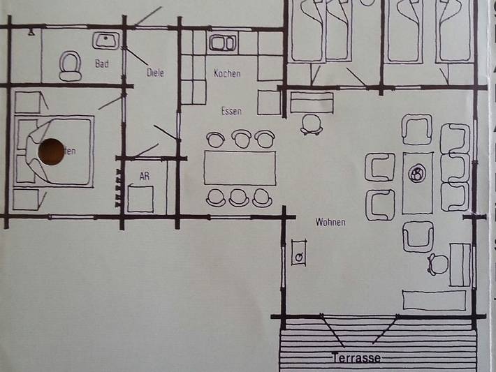 Bungalow für 6 Personen, mit Garten, mit Haustier in Hessen - 4