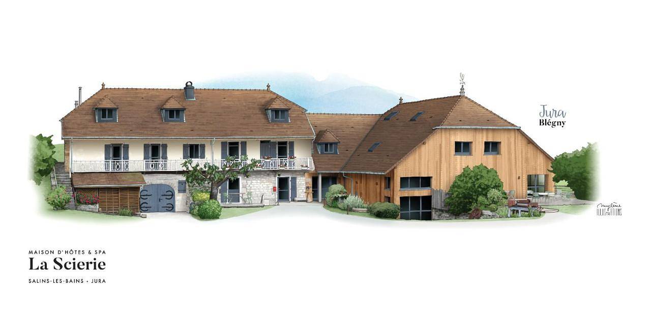 Maison d'hôtes & Spa La Scierie in Salins-les-Bains, Jura Francais