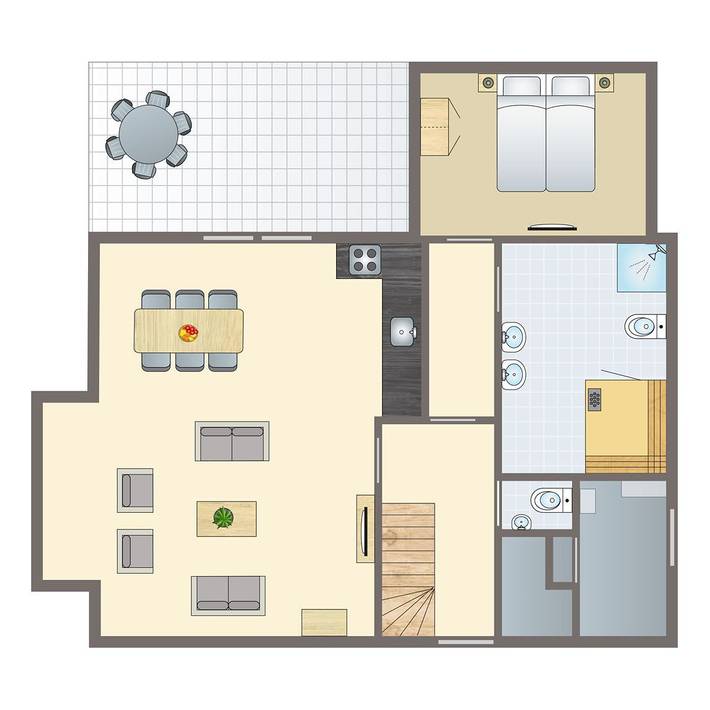 Bungalow für 6 Personen, mit Sauna und Balkon/Terrasse sowie Terrasse am Veluwemeer - 3