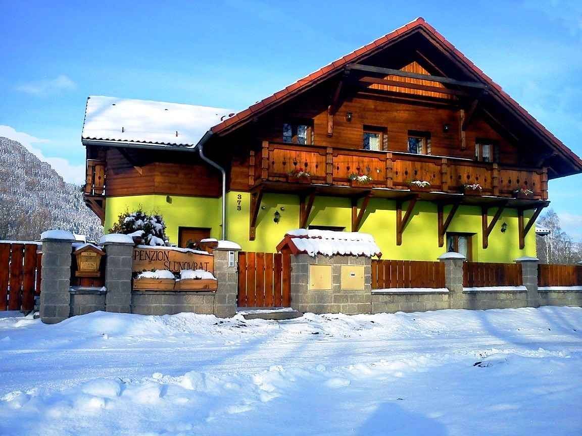 Ferienhaus mit Sauna und Außenpool  in Hroznětín, Erzgebirge (Tschechien)