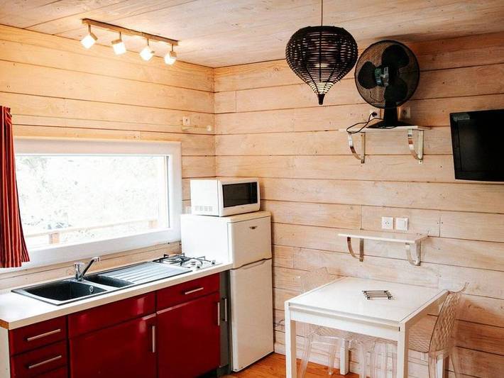 Camping Lou Cabasson - Chalet 2 personen - Le Cap Spa in Bormes-les-Mimosas, Parc national Port-Cros