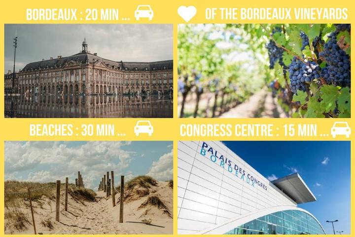 Location de vacances pour 15 personnes, avec jacuzzi ainsi que piscine et jardin, adapté aux familles à Ludon-Médoc - 4