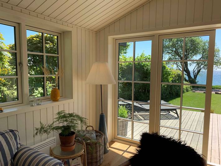 Ferienhaus mit Meerblick für 6 Personen, mit Terrasse und Garten sowie Ausblick auf Bornholm - 3