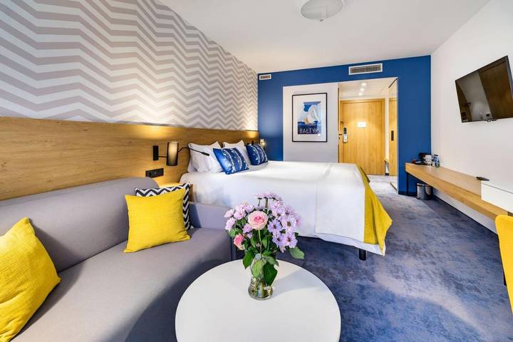 Hotel dla 2 osób, z Balkon i Jacuzzi oraz Ogród i Basen w Jurata (Jastarnia)