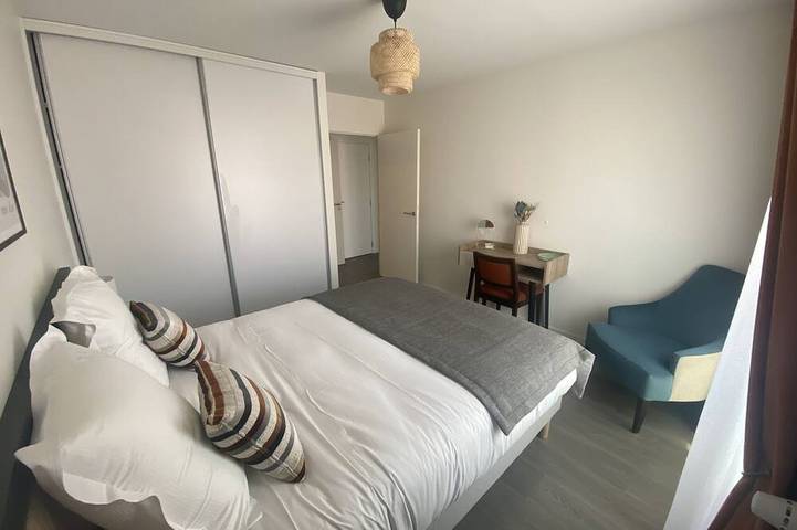 Ganze Wohnung, Apartment-Ensuite mit Dusche-T2 in Moulins, Allier