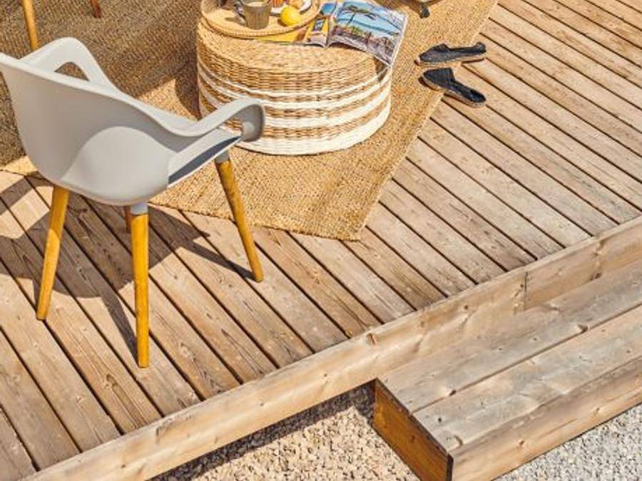 Flower Camping Domaine de Pendruc - Albergue 4 personas - Mini Madera 21m² 2 habitaciones sin sanitarios / terraza cubierta in Trégunc, Region de Quimper