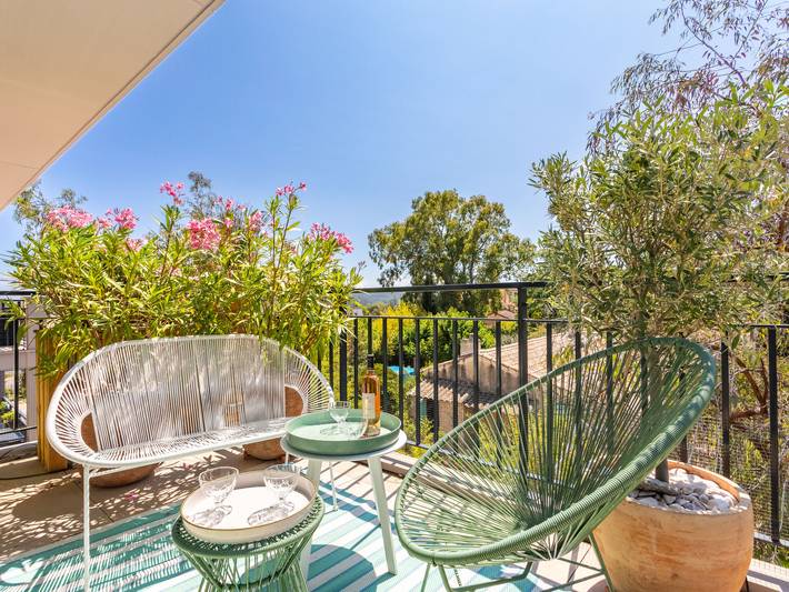 Appartement de vacances pour 4 personnes, avec terrasse et jardin à Bormes-les-Mimosas
