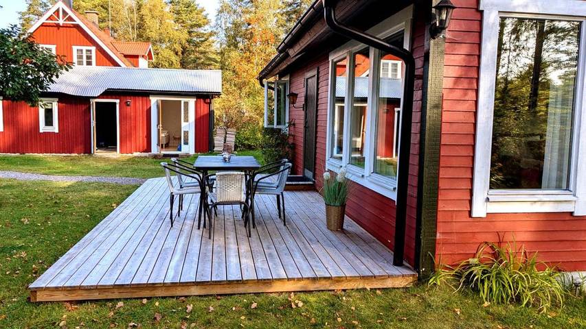 Ferienhaus für 6 Personen, mit Terrasse und Garten sowie Ausblick in Vittsjö