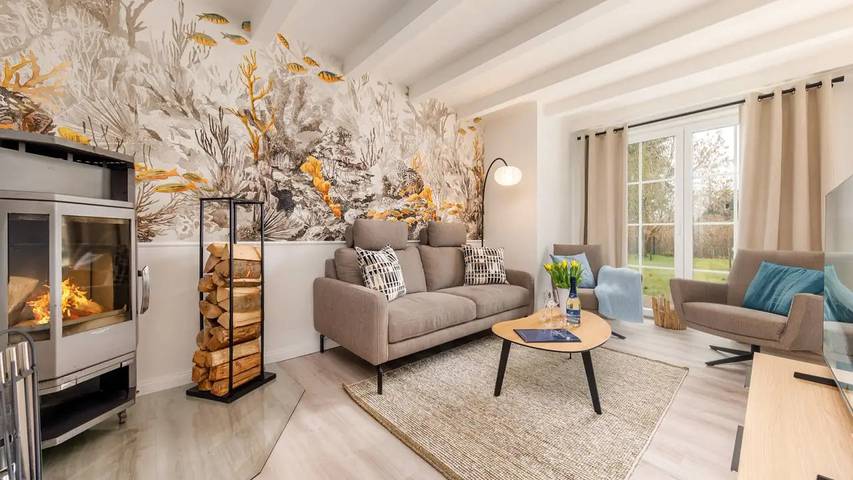 Ferienhaus mit Meerblick für 7 Personen, mit Sauna und Garten, mit Haustier