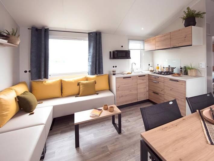 Mobil home pour 8 personnes, avec bassin pour enfant et sauna, animaux acceptés à Sanguinet - 2