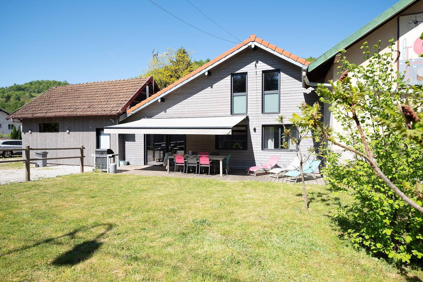 Gran Gîte Les Hangars: terraza sur, 4 habitaciones, sauna y bañera - Sábanas y limpieza incluidas in Saulxures-sur-Moselotte, Parque natural regional de los Ballons des Vosges