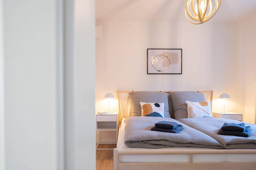 Küstenbutze - Modernes Apartment für 3 im Scandi-Style mit vollausgestatteter Küche, Terrasse-Garten in Mildstedt, Nordfriesland