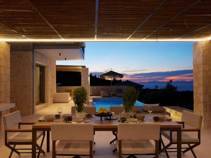 Villa for 5 people, with Ocean view and Balcony as well as Garden in Agios Nikitas