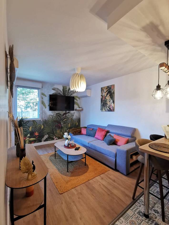 Appartement de vacances pour 3 personnes, avec jardin, animaux acceptés
