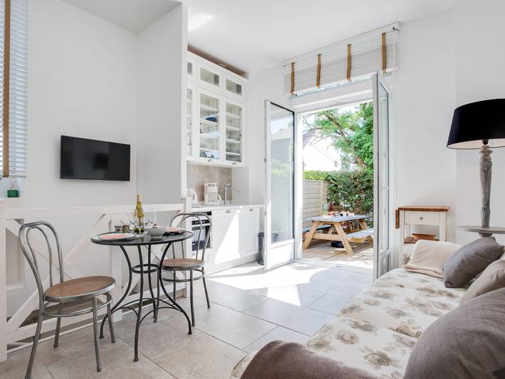 Location de vacances pour 2 personnes, avec Terrasse dans Carnac Plage