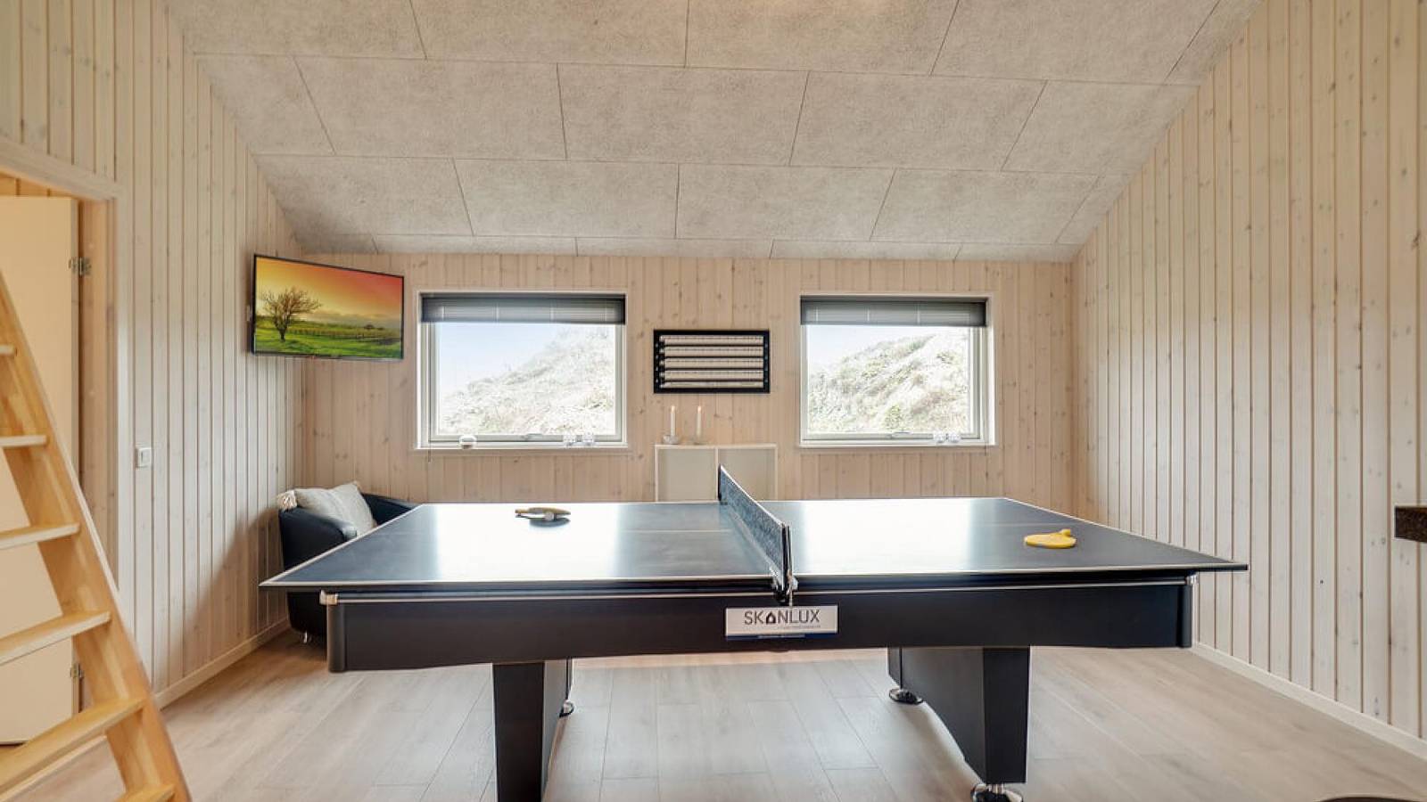 Ostsee-Ferienhaus mit Aktivitätsraum, Bar und Sauna in Olpenitz, Kappeln