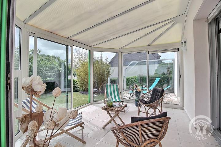 Gîte pour 2 personnes, avec Terrasse ainsi que Jardin et Vue à Trévou-Tréguignec - 4