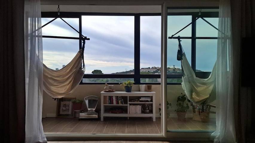 Appartement de vacances pour 4 personnes, avec Balcon ainsi que Terrasse et Vue