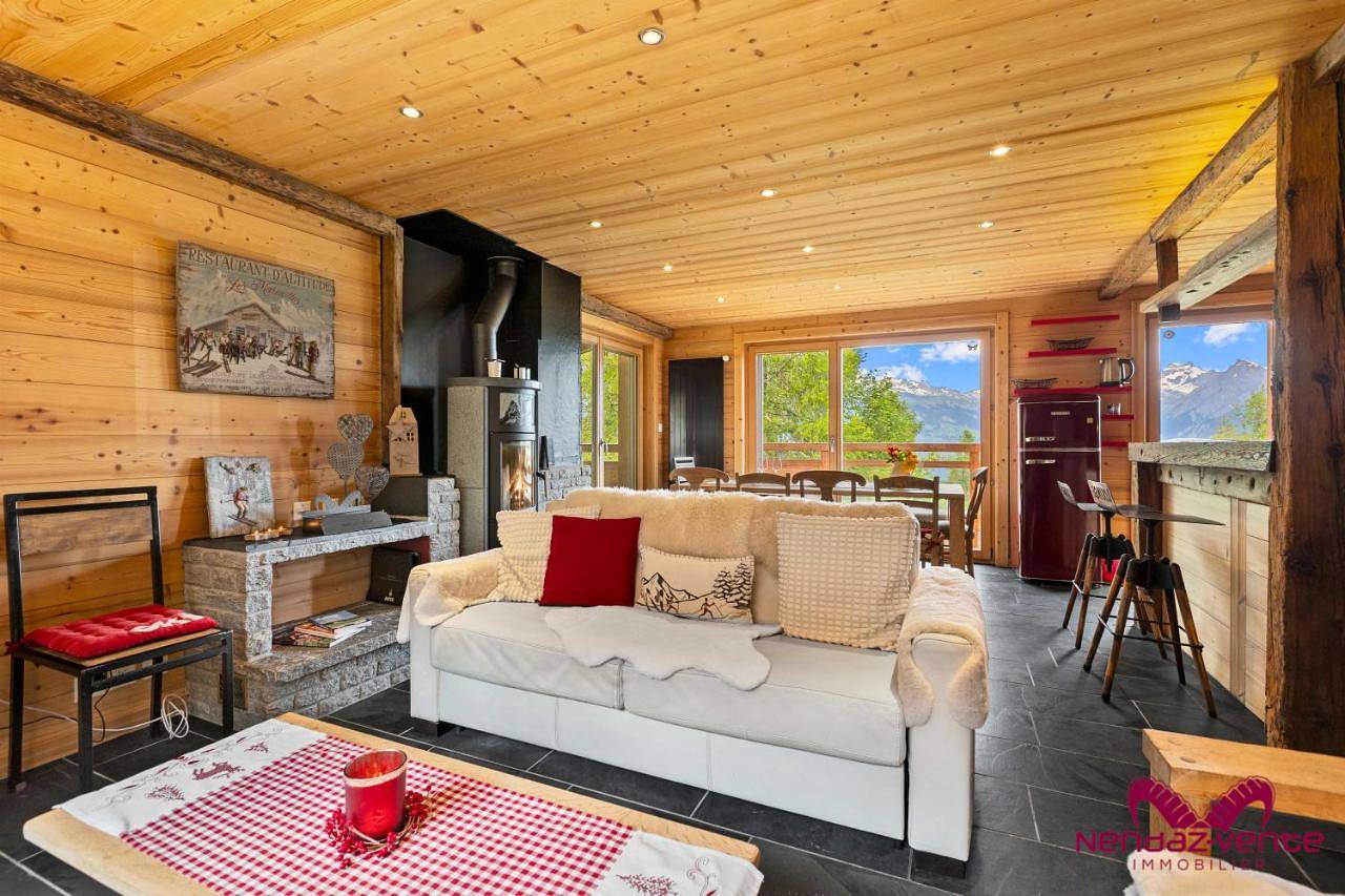 Chalet cosy Le Bouquetin jacuzzi et sauna idéal familles & couples vue imprenable in Nendaz, Walliser Alpen